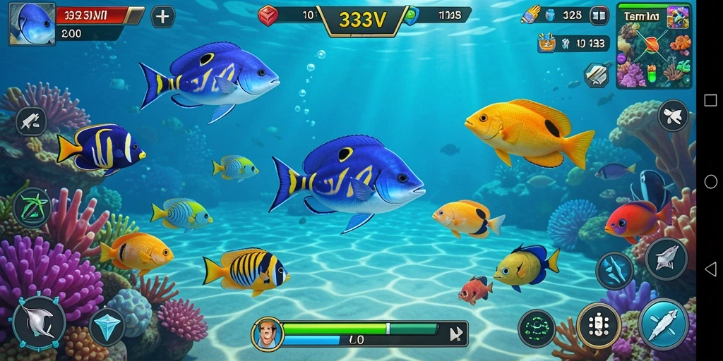 Tampilan gameplay Tembak Ikan yang mendebarkan di 333V.
