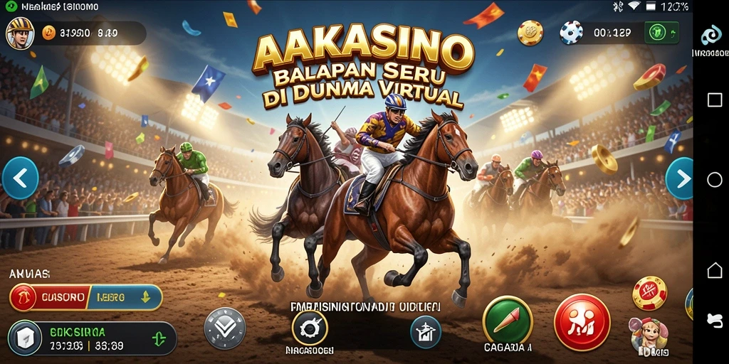 Screenshot utama AAKASINO menampilkan aksi balapan yang mendebarkan di lintasan.