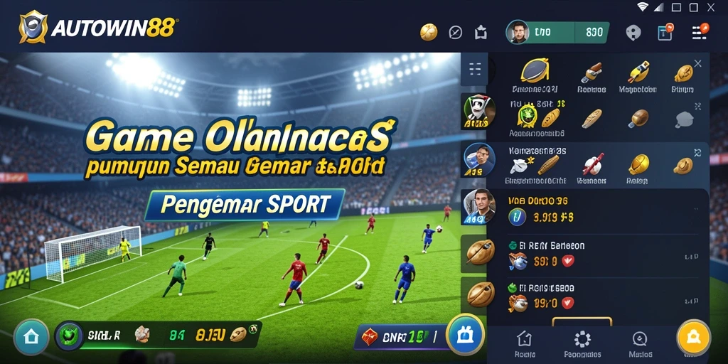 Screenshot gameplay AUTOWIN88 menampilkan aksi seru dalam olahraga.