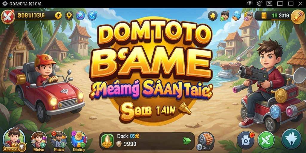 Tampilan gameplay menarik dan seru dari DOMTOTO.