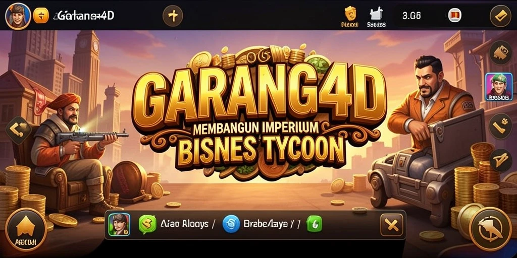 Tampilan gameplay menarik dari GARANG4D yang mengajak pemain mengelola bisnis.