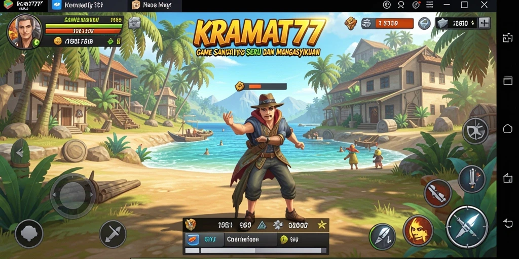Tangkapan layar gameplay KRAMAT77 yang seru dan penuh warna.