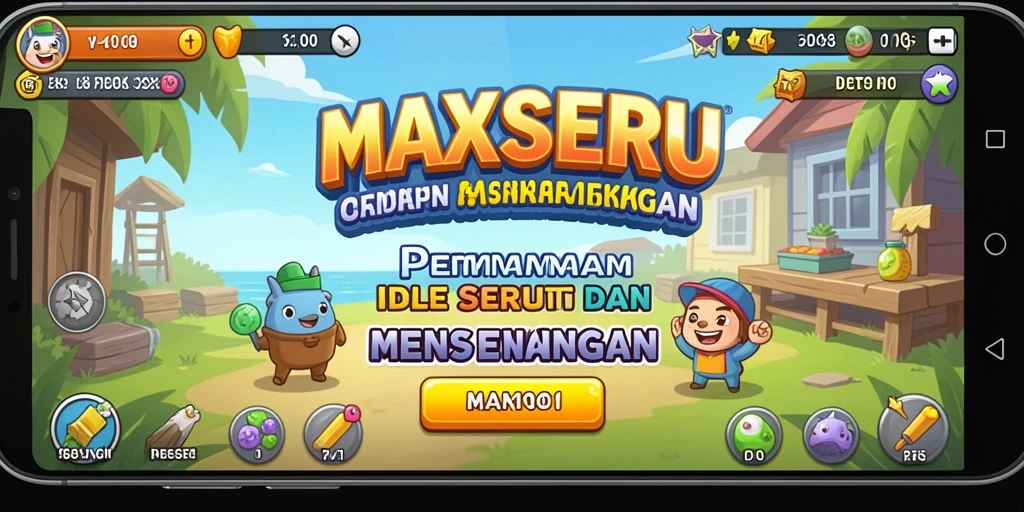 Tangkapan layar gameplay <strong>MAXSERU</strong> menampilkan momen seru dalam permainan Idle.