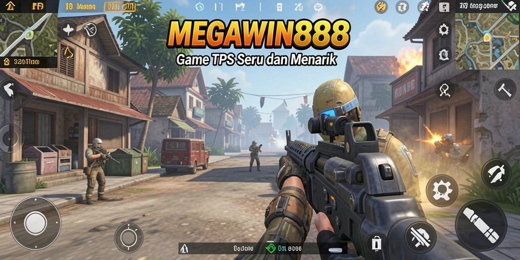 Gameplay seru dari MEGAWIN888 dalam aksi TPS.