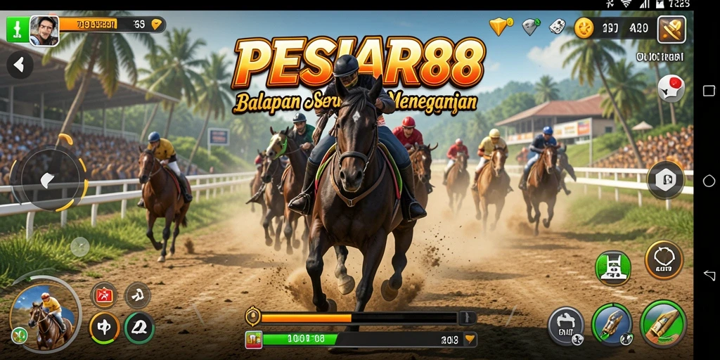 Tampilan menarik dari PESIAR88 saat balapan penuh adrenalin.