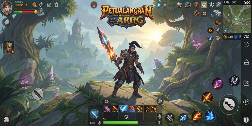 Gameplay seru dari PRG007 dalam petualangan ARPG.