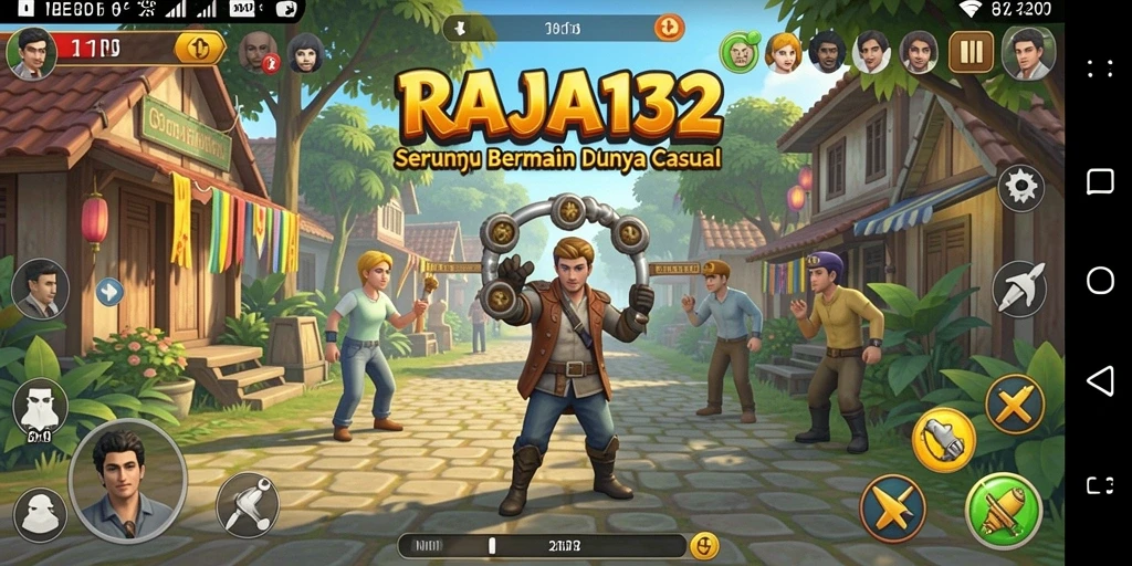 Tangkapan layar dari gameplay seru RAJA132 yang penuh warna.