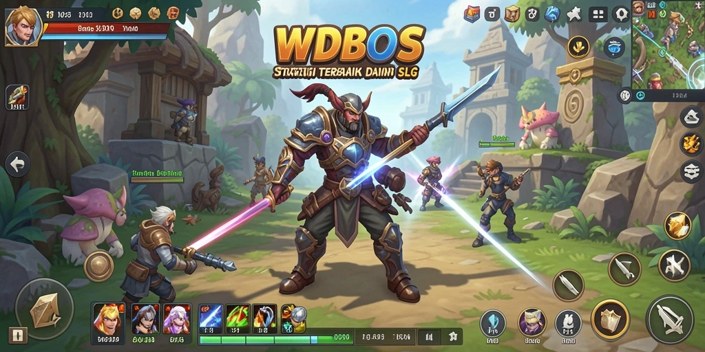 Tampilan gameplay menarik dari WDBOS dengan strategi yang mendalam.